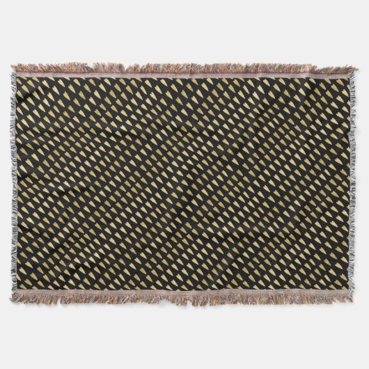 Black and Gold Hearts Decke (Vorderseite)