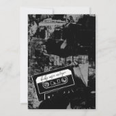 Black and Gold Hip Hop Baby Dusche Einladung (Rückseite)