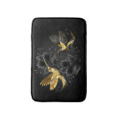 Black and Gold Hummingbird Badematte (Vorderseite Vertikal)