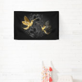 Black and Gold Hummingbird Banner (InSitu)