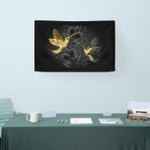 Black and Gold Hummingbird Banner (Messe)