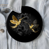 Black and Gold Hummingbird Button (Beispiel)