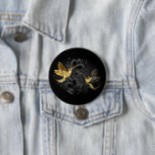 Black and Gold Hummingbird Button (Beispiel)