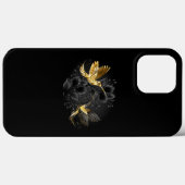 Black and Gold Hummingbird Case-Mate iPhone Hülle (Rückseite (Horizontal))