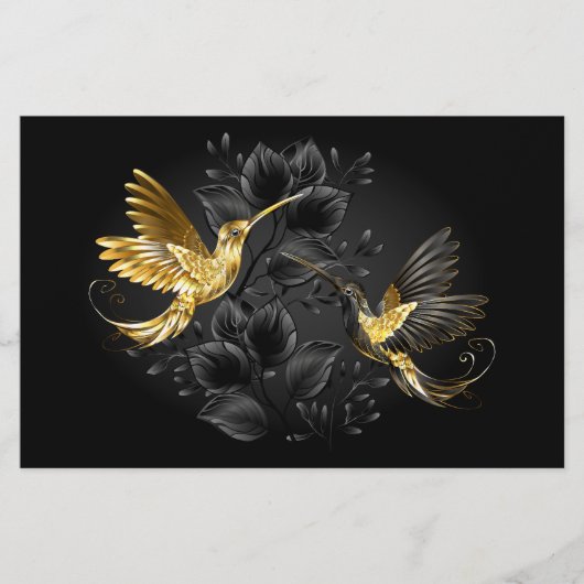 Black and Gold Hummingbird Flyer (Vorne)