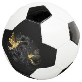 Black and Gold Hummingbird Fußball (Dreiviertel)