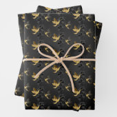 Black and Gold Hummingbird Geschenkpapier Set (Beispiel)