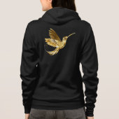Black and Gold Hummingbird Hoodie (Rückseite)