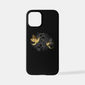 Black and Gold Hummingbird iPhone Hülle (Rückseite)