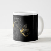 Black and Gold Hummingbird Jumbo-Tasse (Vorderseite Rechts)