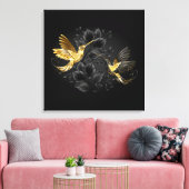 Black and Gold Hummingbird Leinwanddruck (Insitu (Wohnzimmer))