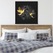 Black and Gold Hummingbird Leinwanddruck (Insitu (Schlafzimmer))
