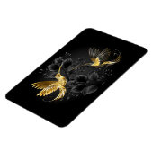 Black and Gold Hummingbird Magnet (Linke Seite)