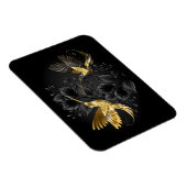 Black and Gold Hummingbird Magnet (Rechte Seite)