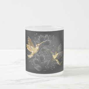 Black and Gold Hummingbird Mattglastasse