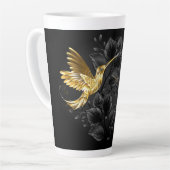 Black and Gold Hummingbird Milchtasse (Linke Ecke)