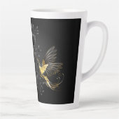 Black and Gold Hummingbird Milchtasse (Rechts)