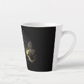 Black and Gold Hummingbird Milchtasse (Rechts)