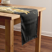 Black and Gold Hummingbird Mittelgroßer Tischläufer (Beispiel)