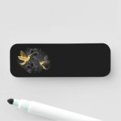 Black and Gold Hummingbird Namensschild (Beispiel)