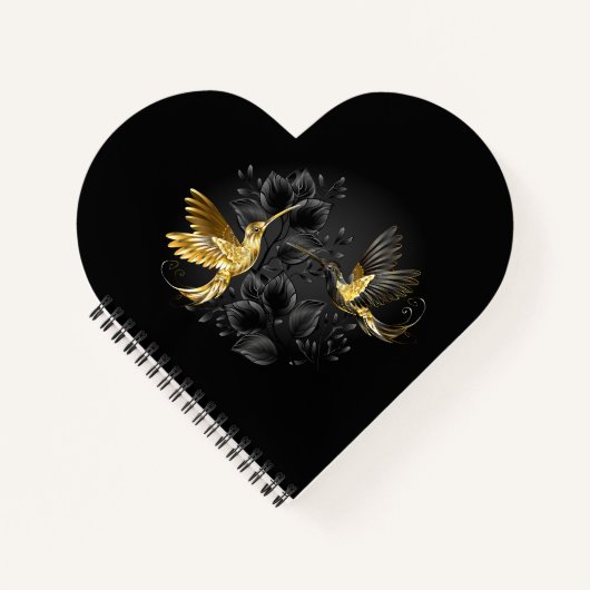 Black and Gold Hummingbird Notizblock (Vorderseite)