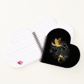 Black and Gold Hummingbird Notizblock (Innenseite)