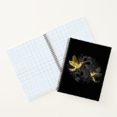 Black and Gold Hummingbird Notizblock (Innenseite)