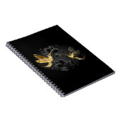 Black and Gold Hummingbird Notizblock (Rechte Seite)