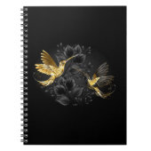 Black and Gold Hummingbird Notizblock (Vorderseite)