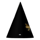 Black and Gold Hummingbird Partyhütchen (Links)