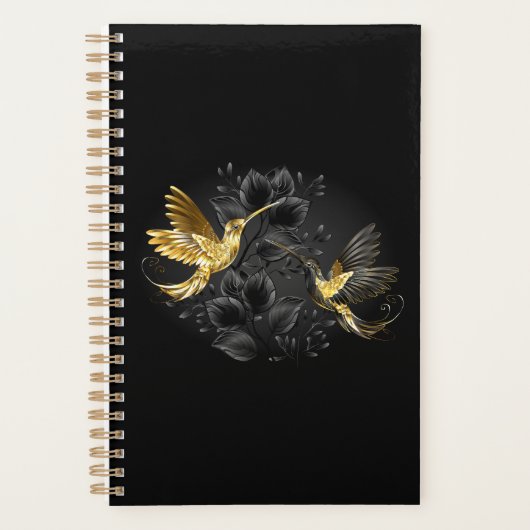 Black and Gold Hummingbird Planer (Vorderseite)