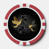 Black and Gold Hummingbird Pokerchips (Vorderseite)