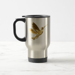 Black and Gold Hummingbird Reisebecher