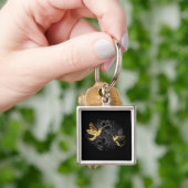 Black and Gold Hummingbird Schlüsselanhänger (Hand)