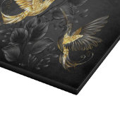 Black and Gold Hummingbird Schneidebrett (Ecke)