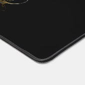 Black and Gold Hummingbird Schreibtischunterlage (Ecke)