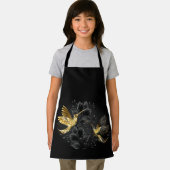 Black and Gold Hummingbird Schürze (Insitu)