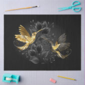 Black and Gold Hummingbird Seidenpapier (Basteln)