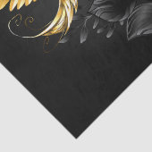 Black and Gold Hummingbird Seidenpapier (Detail)