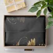Black and Gold Hummingbird Seidenpapier (Geschenk)