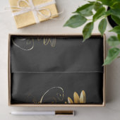 Black and Gold Hummingbird Seidenpapier (Geschenk)