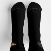Black and Gold Hummingbird Socken (Oben)