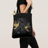 Black and Gold Hummingbird Tasche (Von Nahem)
