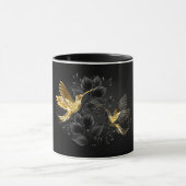 Black and Gold Hummingbird Tasse (Zentrum)