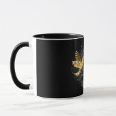 Black and Gold Hummingbird Tasse (Links)