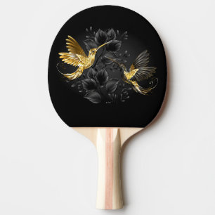 Black and Gold Hummingbird Tischtennis Schläger