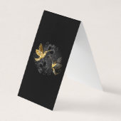 Black and Gold Hummingbird Visitenkarten (Vorderseite)