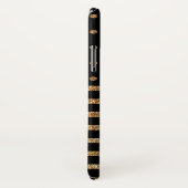 Black and Gold Imitate Glitzer iPhone X Fall Case-Mate iPhone Hülle (Hinten/Rechts)