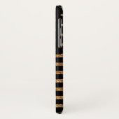 Black and Gold Imitate Glitzer iPhone X Fall Case-Mate iPhone Hülle (Hinten/Links)