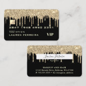 Black and Gold Kreditkarte Business Card Visitenkarte (Vorne/Hinten)